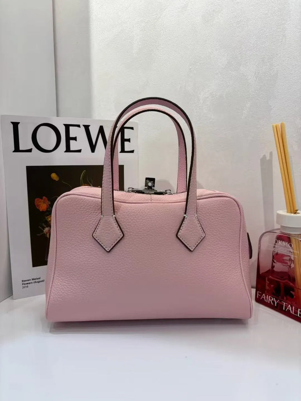(V5984) Handbag Small Vintage Fashion Boston Bag Miscellaneous Slant Cross Commuting Bag