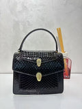 (V5989) The New Ladies Color Snakeskin Handbag Is Popular Bag.
