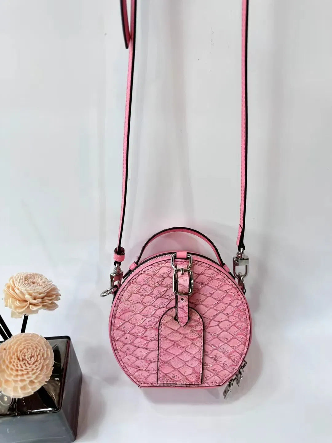 (V5993) New Bronzed Chain Mini Round Cake Bag Boys and Girls Foreign Trade Korean Fashion Baby Satchel