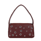 (V7083) Scooter Bag Europe and America Retro Handbag Rivet Bag One Shoulder Armpit Bag