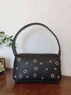 (V7083) Scooter Bag Europe and America Retro Handbag Rivet Bag One Shoulder Armpit Bag