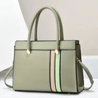(V7326) Handbag One Shoulder Large Capacity Match Color Leisure Commuting Fashion All Build Diagonal Cross Bag