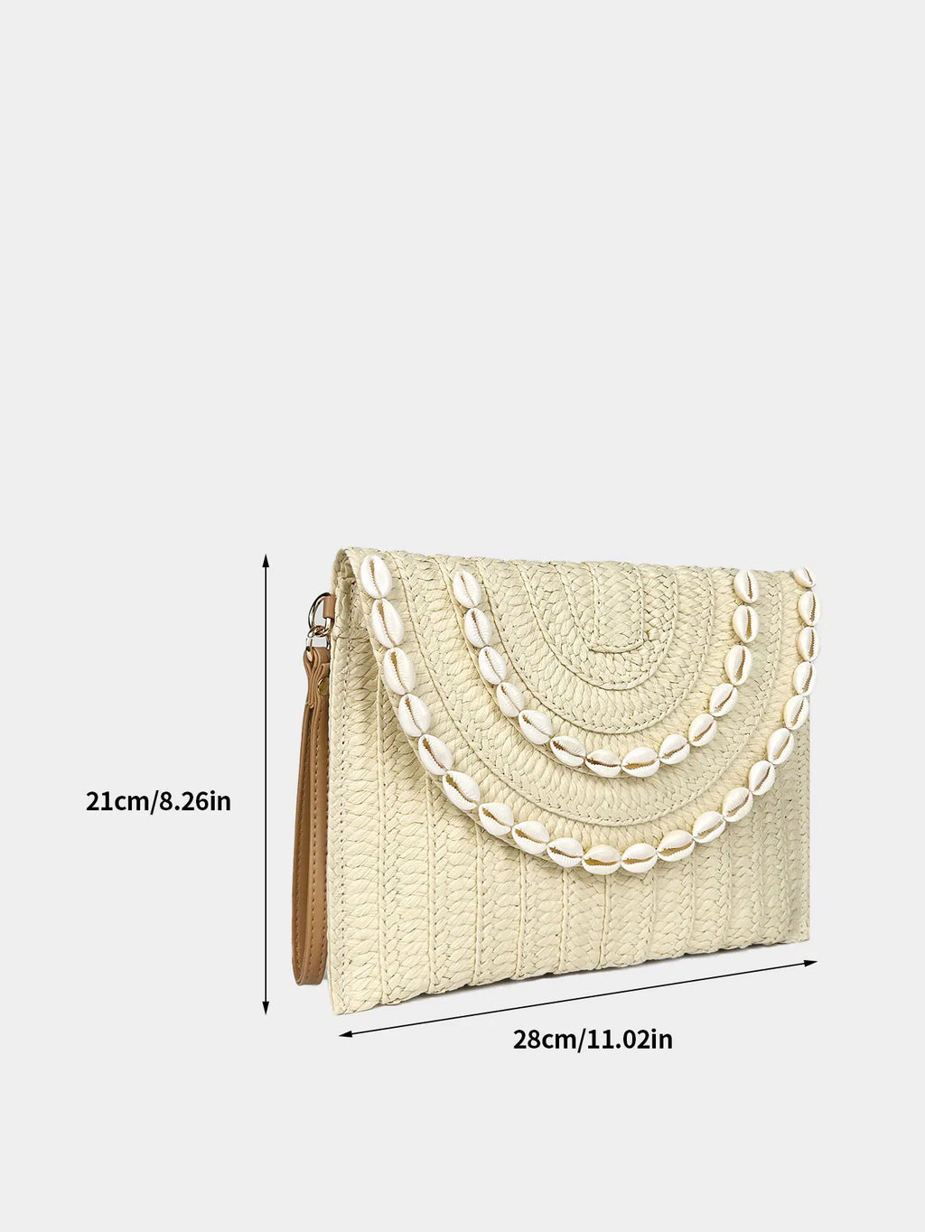 (V7471) Handhold Straw Woven Bag New Hand Bag Envelope Bag Senior Sense Woven Bag