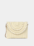 (V7471) Handhold Straw Woven Bag New Hand Bag Envelope Bag Senior Sense Woven Bag