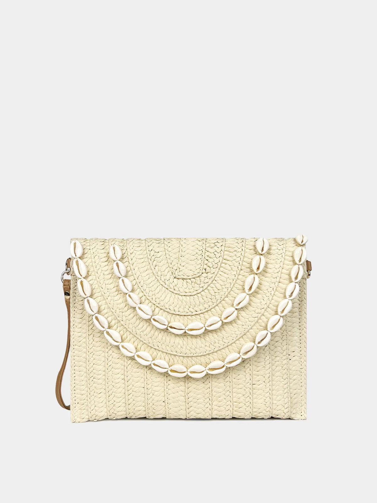 (V7471) Handhold Straw Woven Bag New Hand Bag Envelope Bag Senior Sense Woven Bag