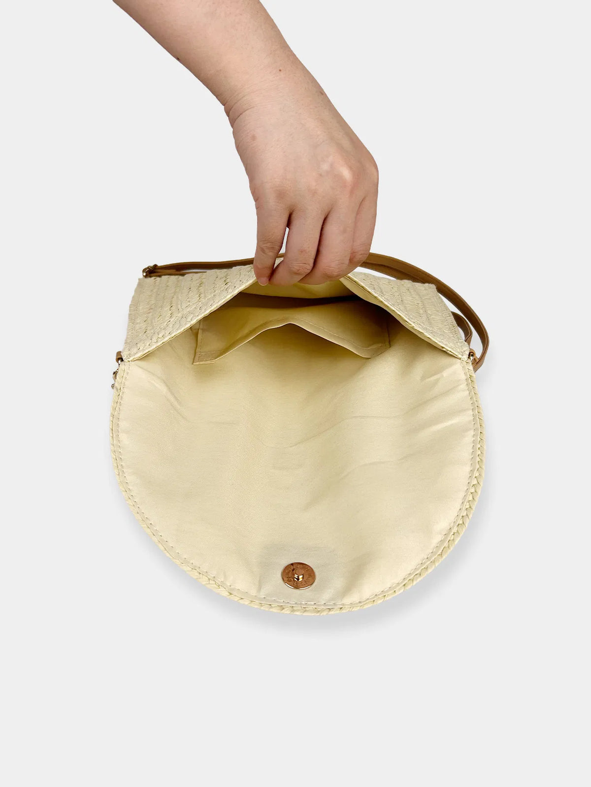 (V7472) One Shoulder Cross Body Bag Summer New Style Female Braid Envelope Bag Fashion Paper Grass Handbag