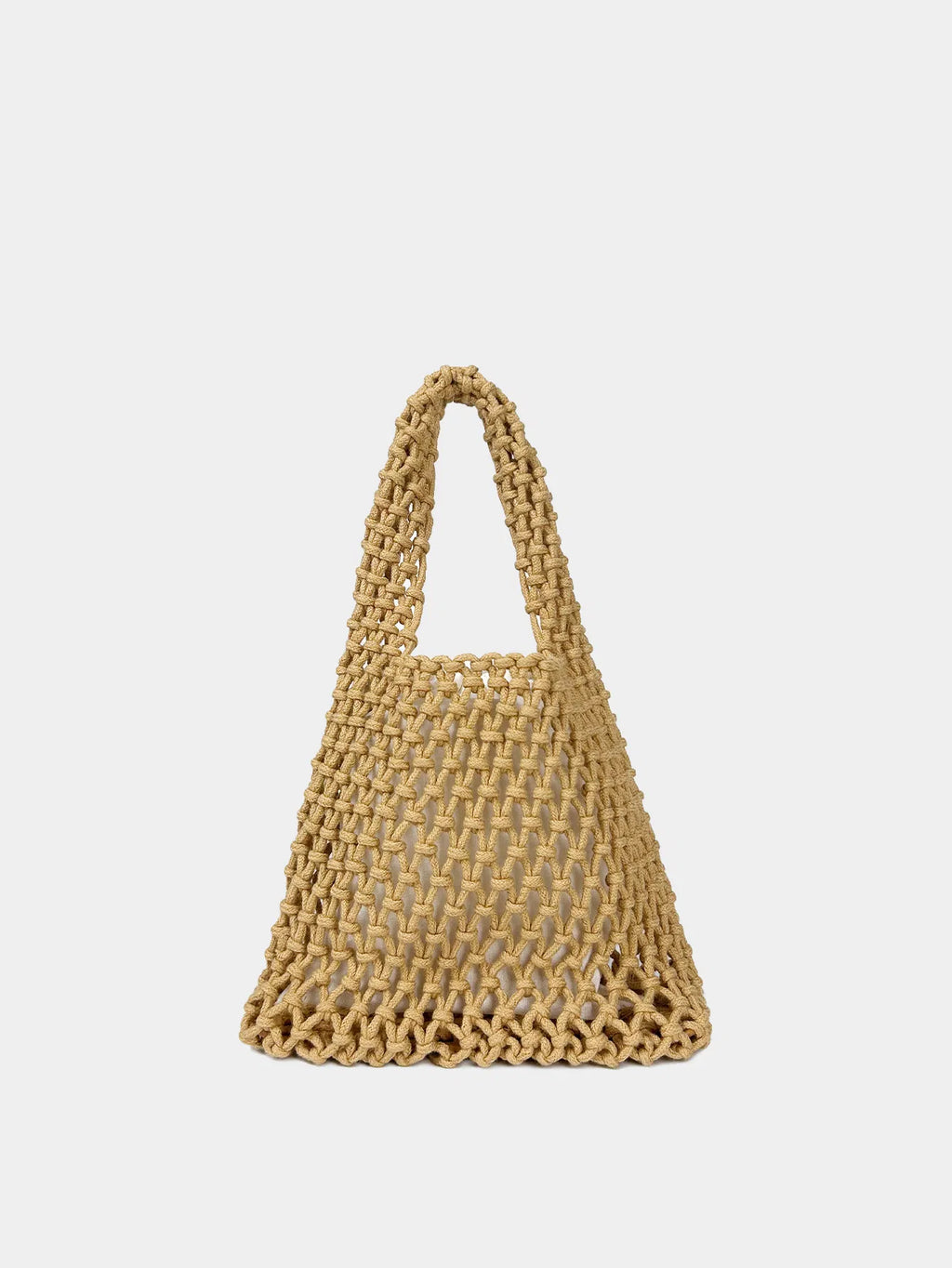 (V7478) Hollow Handmade Woven Cotton Rope Bag Summer New Fishing Net Bag Pure Handbag