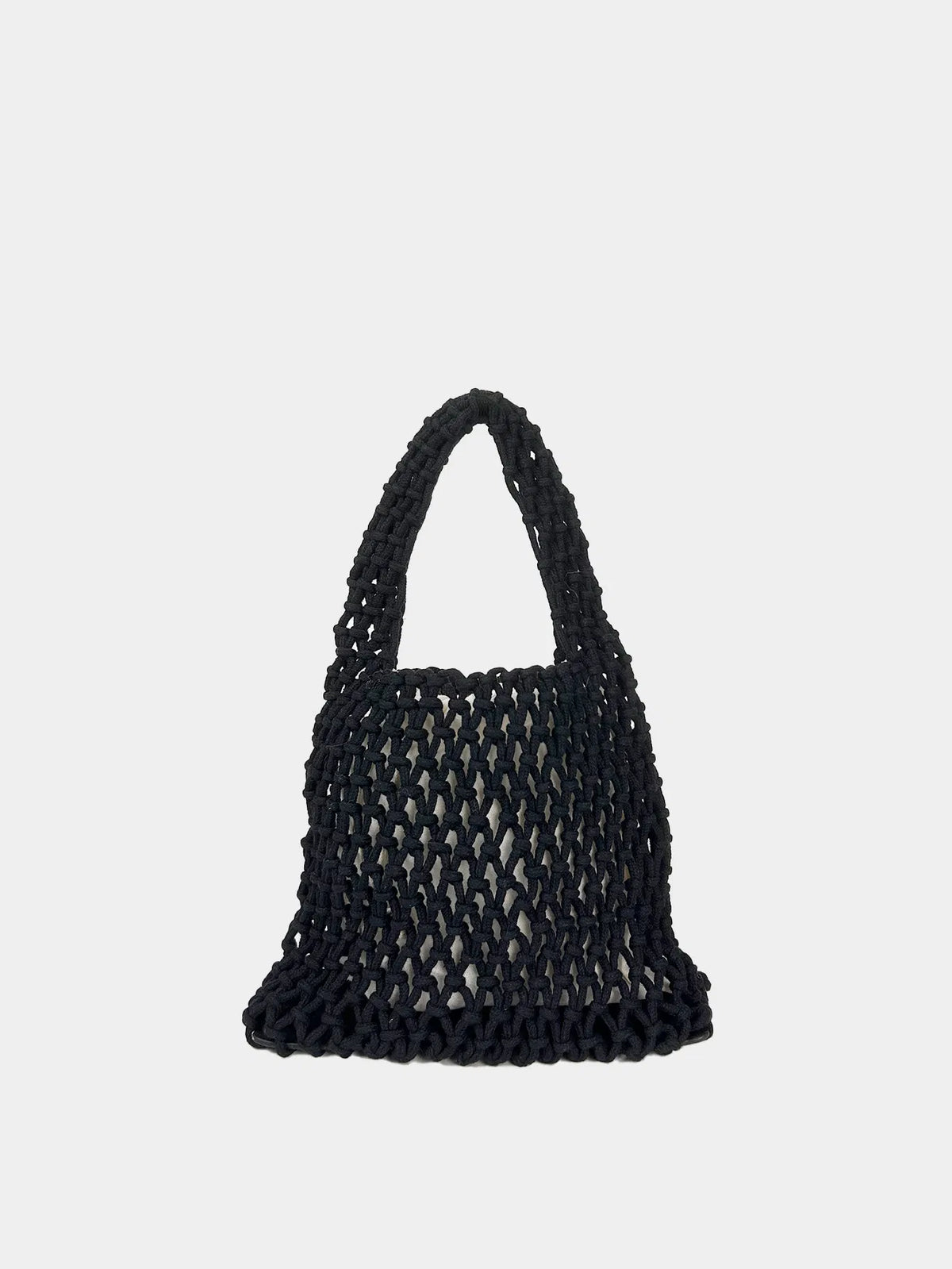 (V7478) Hollow Handmade Woven Cotton Rope Bag Summer New Fishing Net Bag Pure Handbag