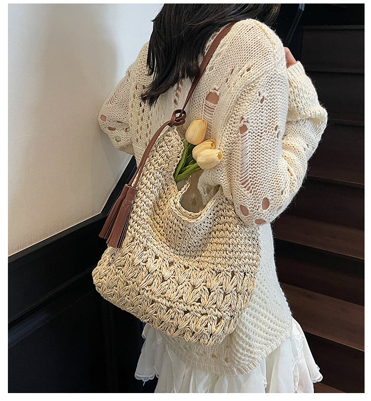 (V7510) Braid Bag New Summer Fashion Cross Body Bag Korean Fashion Fashion Shoulder Shopping Bag