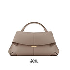 (V7656) Bolinen's New French Niche Leather Retro Smiling Bag