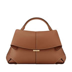 (V7656) Bolinen's New French Niche Leather Retro Smiling Bag