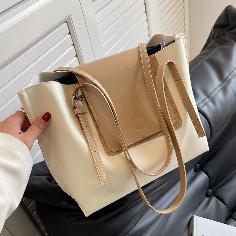 (WD0704) New Leather Women's Bag Large Capacity Winged Shoulder Tote Bag