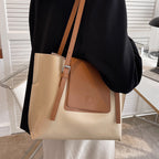 (WD0704) New Leather Women's Bag Large Capacity Winged Shoulder Tote Bag