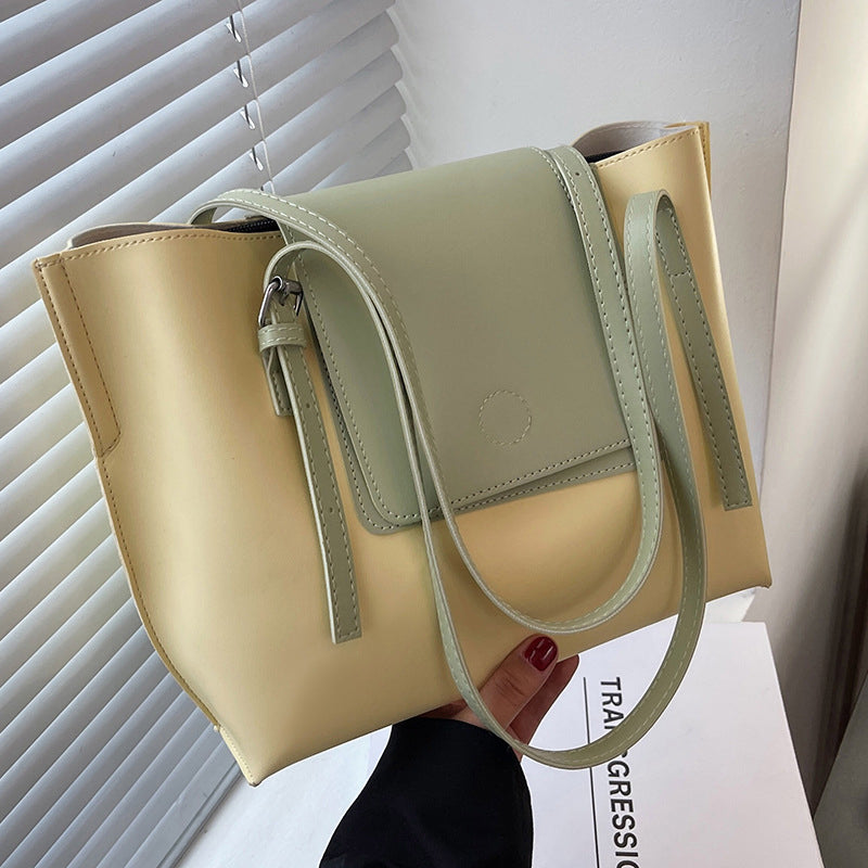 (WD0704) New Leather Women's Bag Large Capacity Winged Shoulder Tote Bag