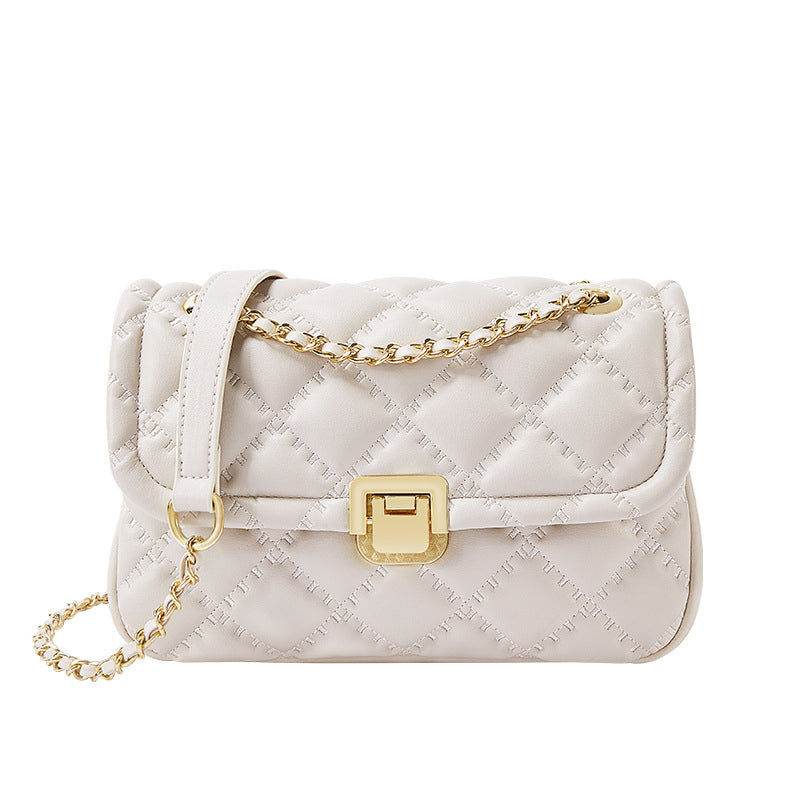 (WD10558) Side Handbag for Ladies Embroider Line Female Bag Small Side Bag for Ladies Everyday Bag for Ladies