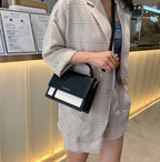 (WD13506) Contrast Color Simple Small Square Bag
