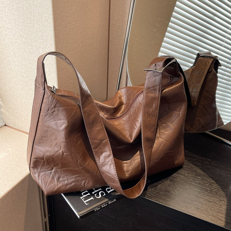 (WD3854) Stylish Shoulder Bag with Western Texture Crossbody Tote Bag