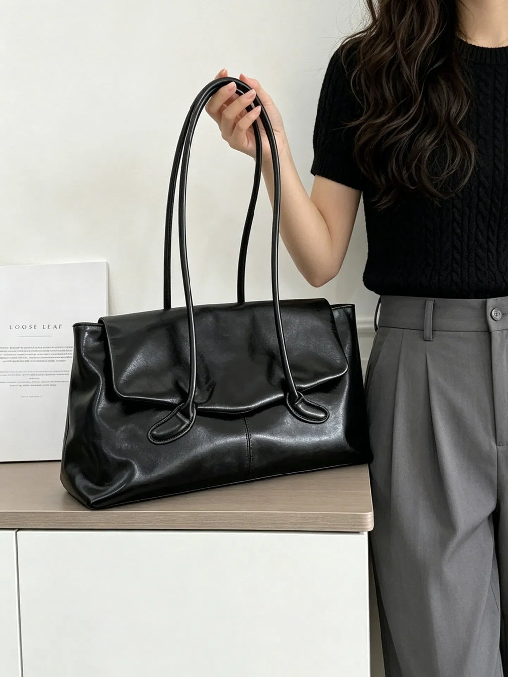(WD3903) Woolen Cloth Hand Box Bag Small Fragrance Style Crossbody Bag