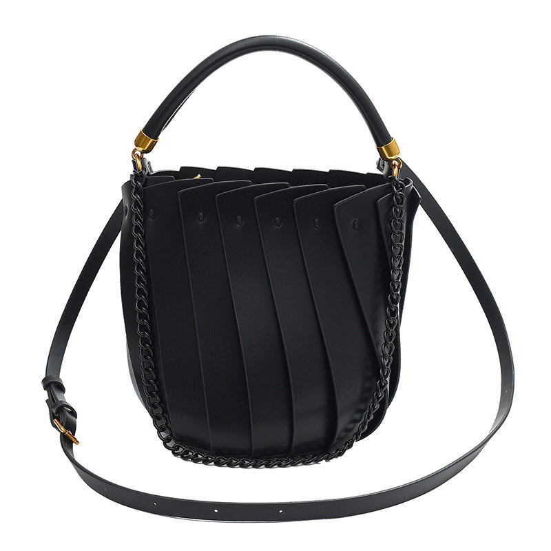 (WD3906) Popular Female Bag Autumn and Winter Retro Crossbody Bucket Bag