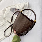 (WD3906) Popular Female Bag Autumn and Winter Retro Crossbody Bucket Bag