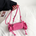 (WD3908) Corduroy Candy Bag Crossbody Bag Cute Funny Pink Shoulder Bag