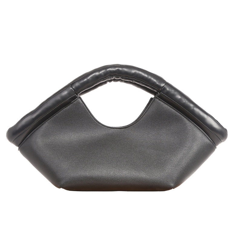 (WD3910) Advanced Cotton Handbag French Niche Design Fan Basket Single Shoulder Crossbody Bag