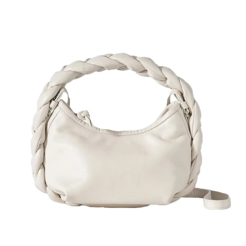 (WD3917) Niche Crescent Soft Fashion Twist Woven Hand Carry Armpit Bag Single Shoulder Crossbody Bag