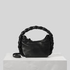 (WD3917) Niche Crescent Soft Fashion Twist Woven Hand Carry Armpit Bag Single Shoulder Crossbody Bag