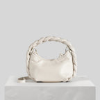 (WD3917) Niche Crescent Soft Fashion Twist Woven Hand Carry Armpit Bag Single Shoulder Crossbody Bag