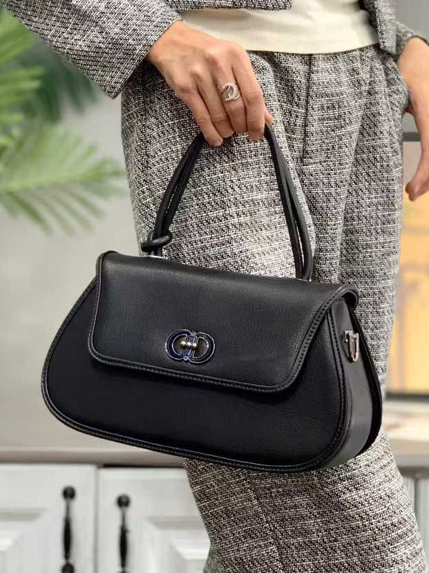 (WD3918) Women New Spring Handheld Small Square Bag, Fashion Lock Buckle Shoulder Bag, Commuter Crossbody Handbag