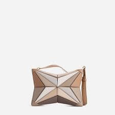 (WD4016) Niche Design Fashion Patchwork Small Bag Female Shoulder Handbag Crossbody Bag