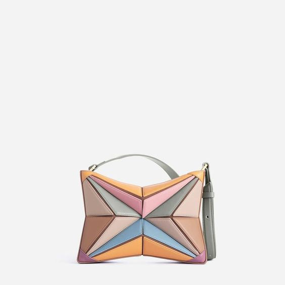 (WD4016) Niche Design Fashion Patchwork Small Bag Female Shoulder Handbag Crossbody Bag