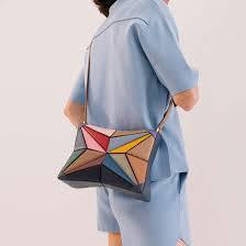 (WD4016) Niche Design Fashion Patchwork Small Bag Female Shoulder Handbag Crossbody Bag