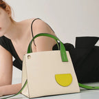 (WD4033) Niche Lemon Kelly Bag Women's Simple Single Shoulder Crossbody Bag