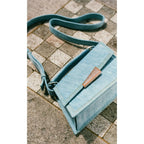 (WD4039) Mini Shaped Geometry Do Old Shoulder Tote Denim Bag Crossbody Bag