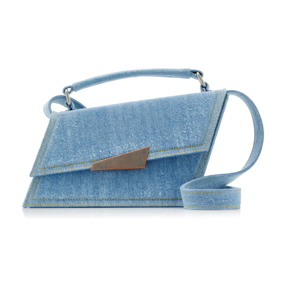 (WD4039) Mini Shaped Geometry Do Old Shoulder Tote Denim Bag Crossbody Bag