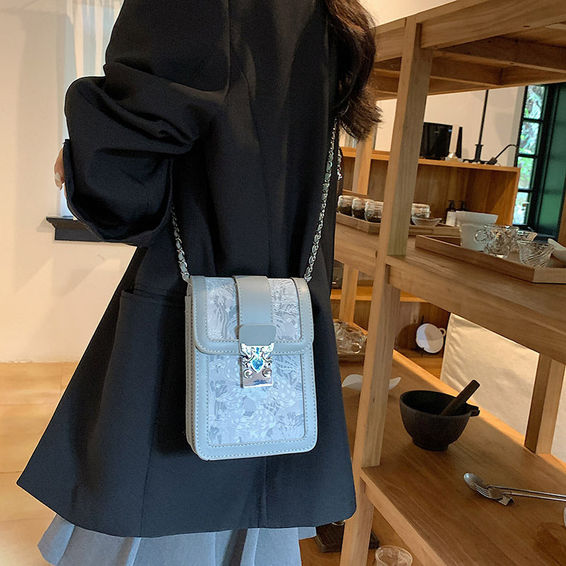 (WD4043) Embroidered Thread Shoulder Bag for Women Crossbody Bag
