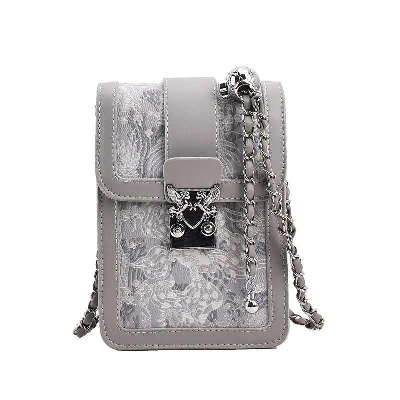 (WD4043) Embroidered Thread Shoulder Bag for Women Crossbody Bag