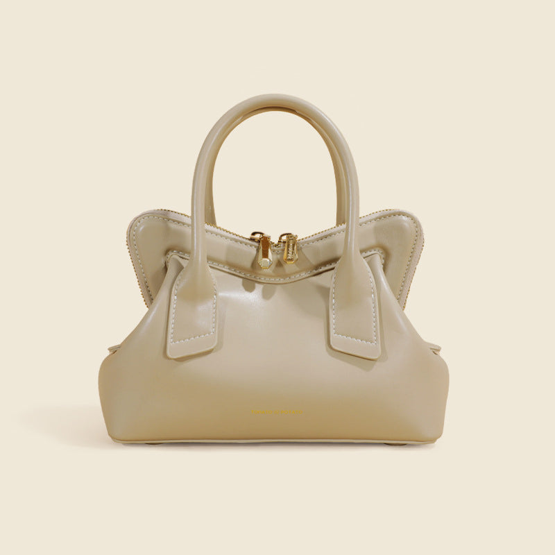 (WD4061) Leather Women's Bag High-Grade Exquisite Niche Design Bag Women's Crossbody Bag Dumpling Bag
