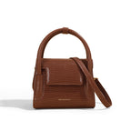 (WD4156) Leather Women's Bag Mobile Phone Bag Niche Design Small Square Bag Crossbody Bag