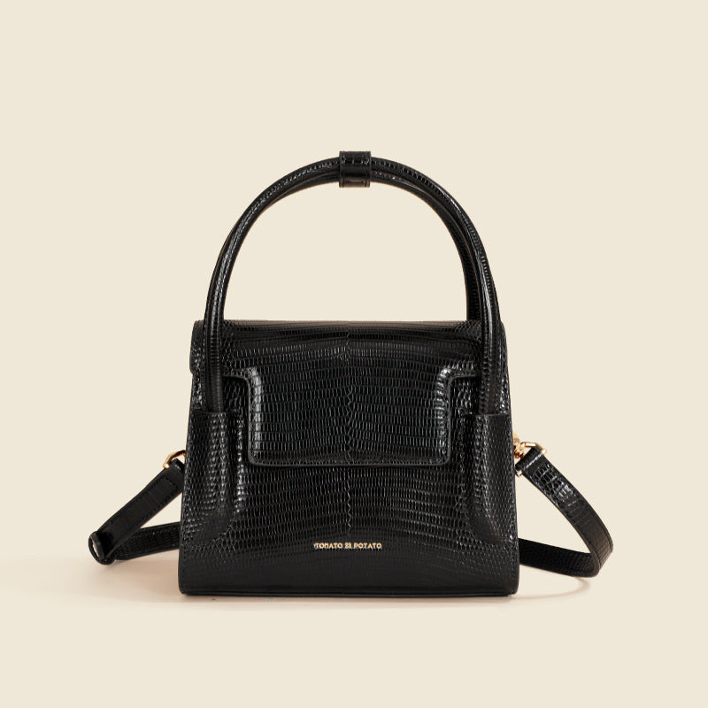 (WD4156) Leather Women's Bag Mobile Phone Bag Niche Design Small Square Bag Crossbody Bag