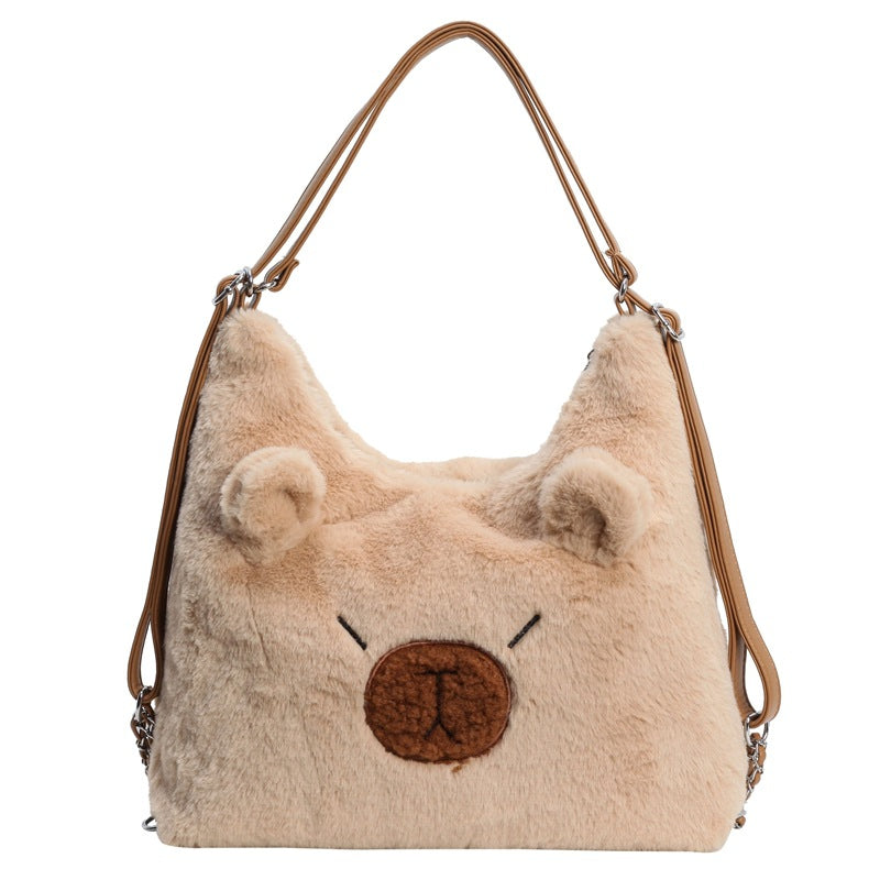 (WD4214) Winter New Cute Ladies Plush Shoulder Bag Fashion Sense Crossbody Bag