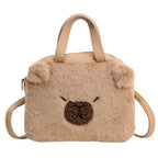 (WD4214) Winter New Cute Ladies Plush Shoulder Bag Fashion Sense Crossbody Bag