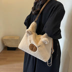 (WD4214) Winter New Cute Ladies Plush Shoulder Bag Fashion Sense Crossbody Bag