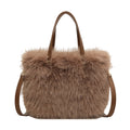 (WD4217) Autumn and Winter New Fur Bag Imitation Fox Plush Bag Senior Sense All Shoulder Crossbody