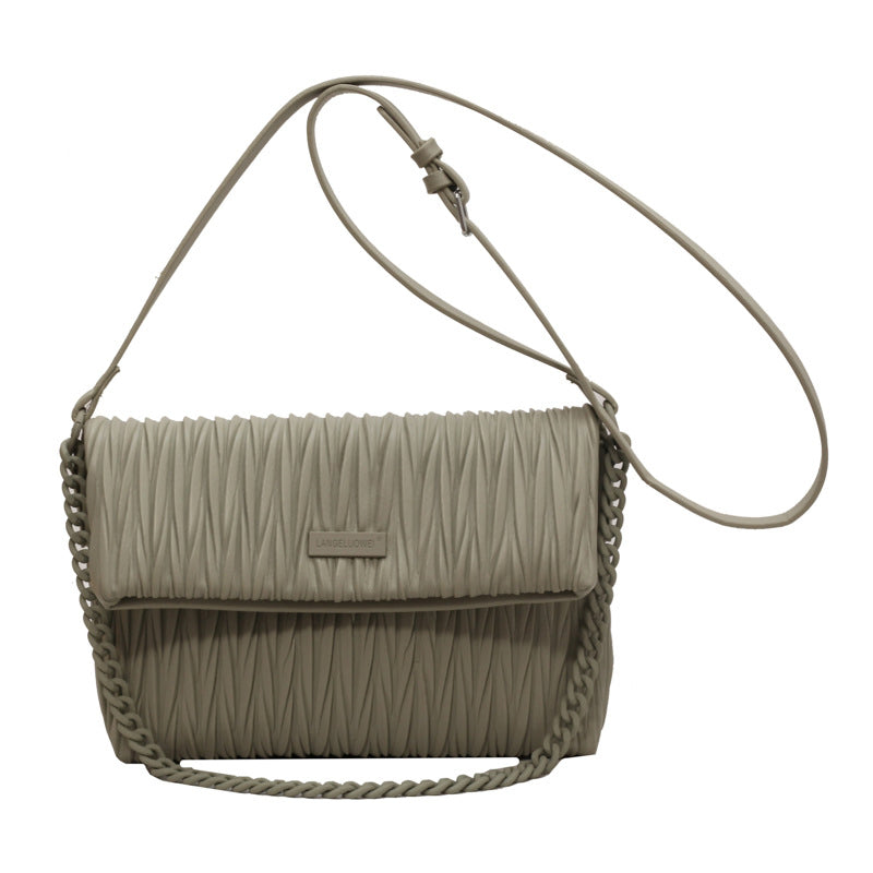 (WD4753) Summer New Fashion Small Square Bag with a High Sense of Simplicity Chain Single Shoulder Oblique Span Bag
