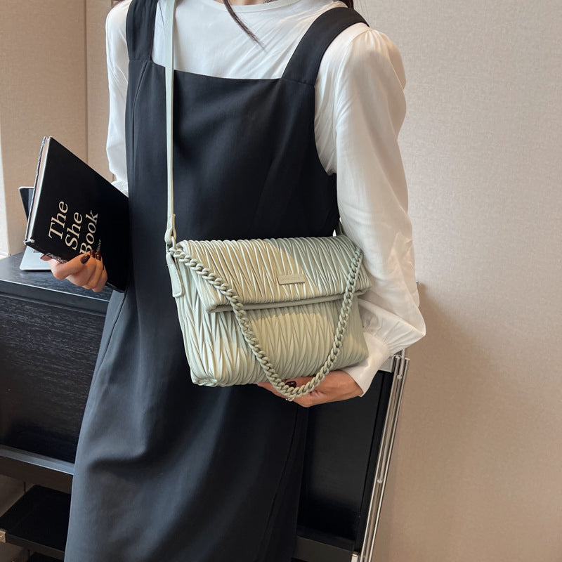 (WD4753) Summer New Fashion Small Square Bag with a High Sense of Simplicity Chain Single Shoulder Oblique Span Bag