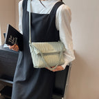 (WD4753) Summer New Fashion Small Square Bag with a High Sense of Simplicity Chain Single Shoulder Oblique Span Bag