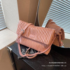 (WD4753) Summer New Fashion Small Square Bag with a High Sense of Simplicity Chain Single Shoulder Oblique Span Bag