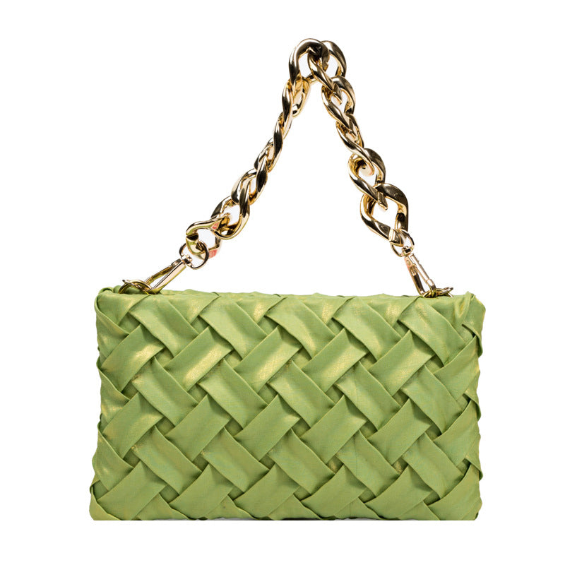 (WD5462) Fashion Metal Chain Single Shoulder Handbag